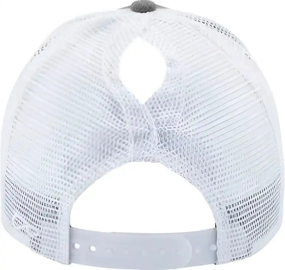 Infinity Her Charlie Women’s Modern Trucker Cap - Heather Gray White - one Size Fits Most