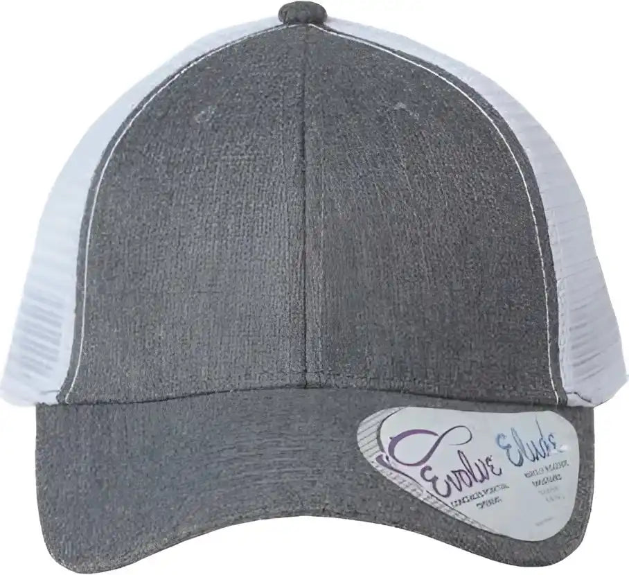 Infinity Her Charlie Women’s Modern Trucker Cap - Heather Gray White - one Size Fits Most