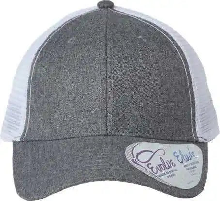 Infinity Her Charlie Women’s Modern Trucker Cap - Heather Gray White - one Size Fits Most