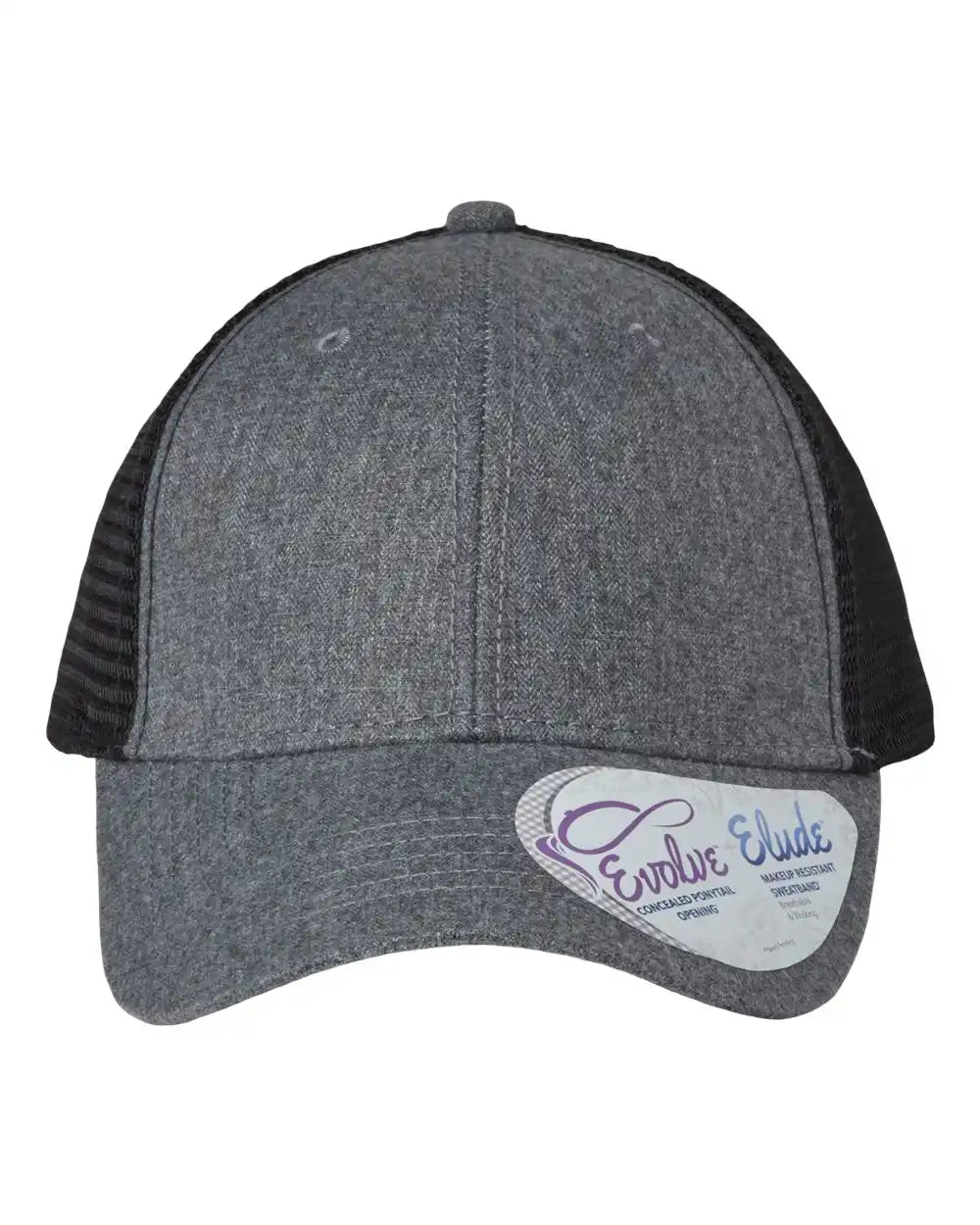 Infinity Her Charlie Women’s Modern Trucker Cap - Heather Grey Black - Grey/ / Adjustable