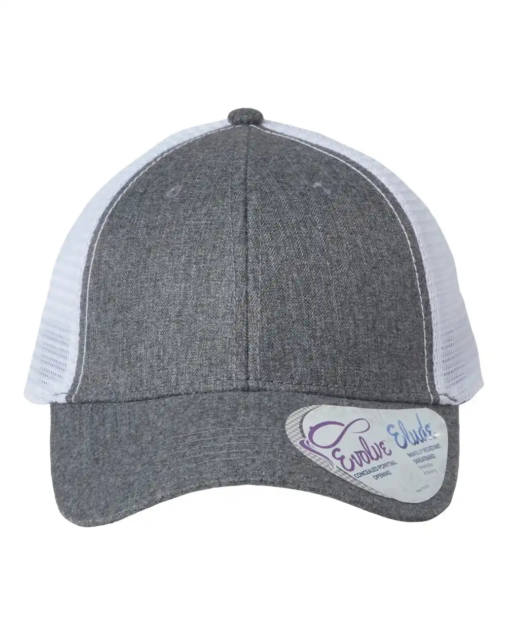 Infinity Her Charlie Women’s Modern Trucker Cap - Heather Grey White - Grey/ / Adjustable