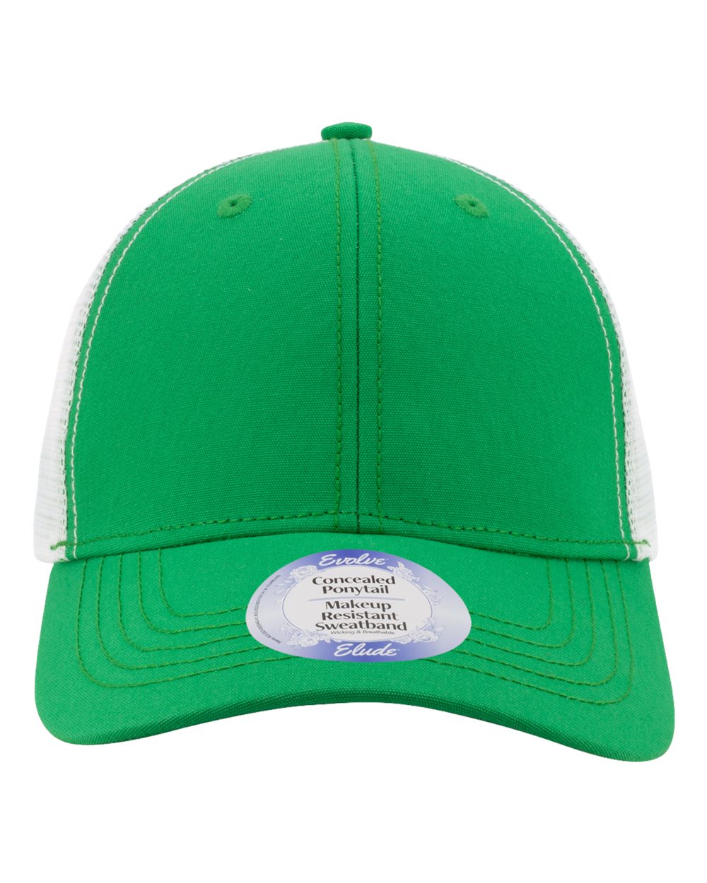 Infinity Her Charlie Women’s Modern Trucker Cap - Kelly Green White