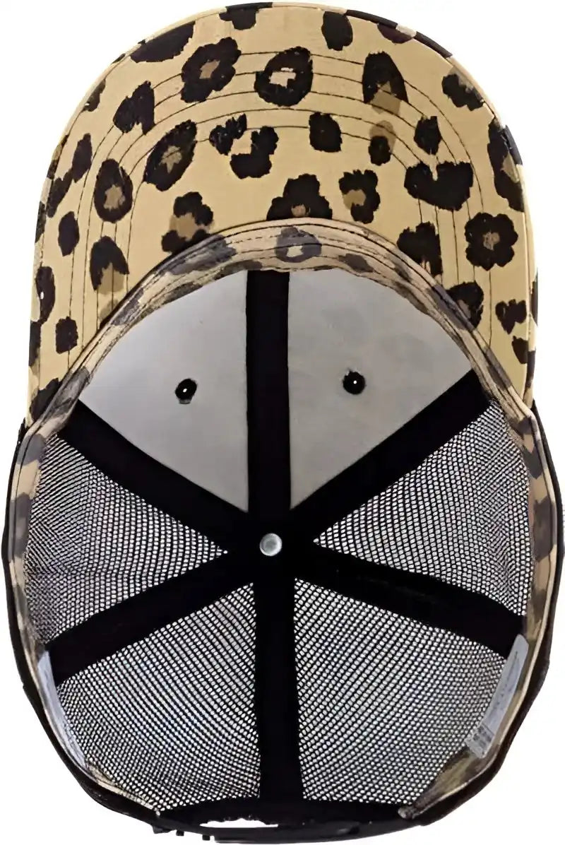 Infinity Her Charlie Women’s Modern Trucker Cap Leopard Black Multi Colored / one Size Fits Most