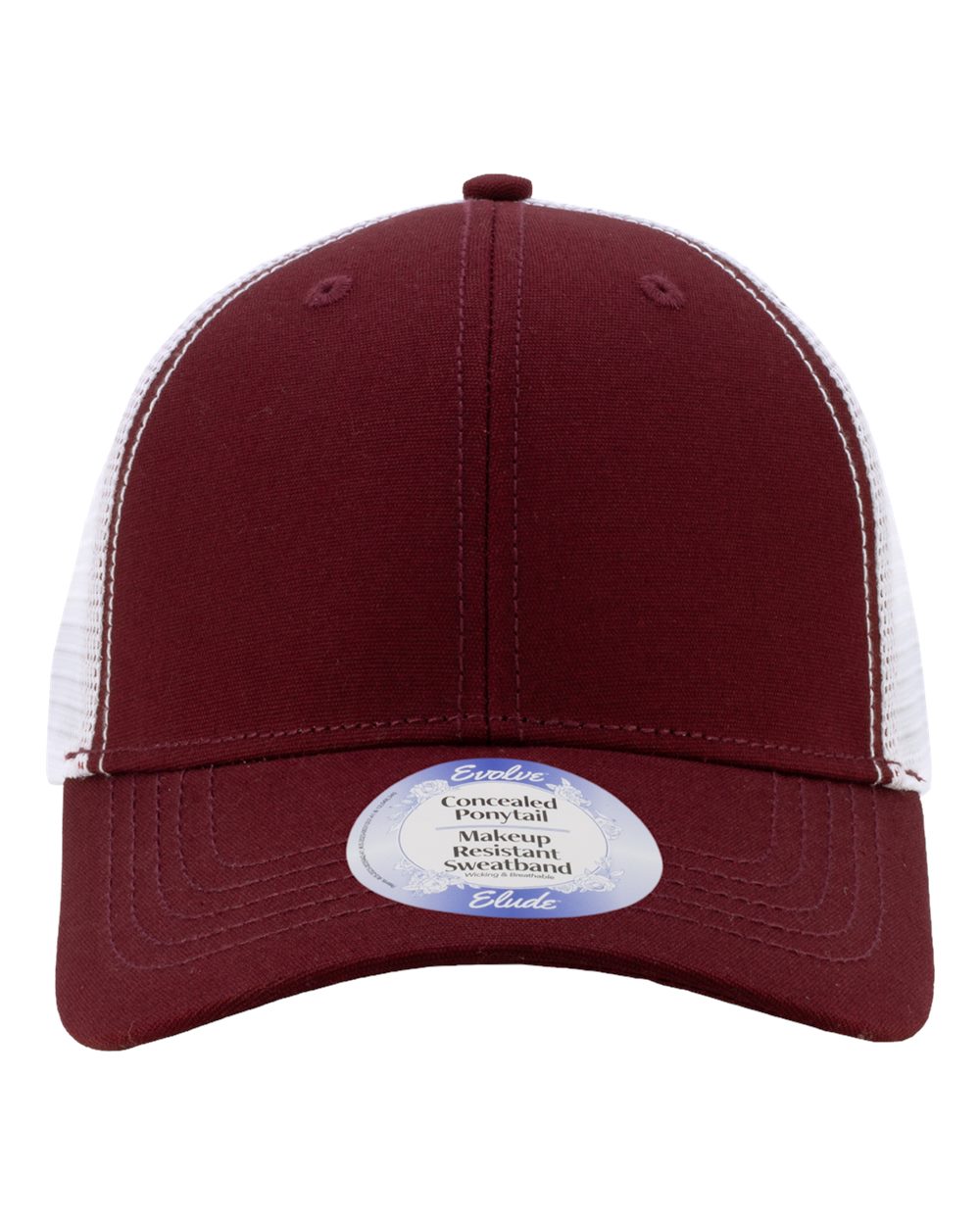 Infinity Her Charlie Women’s Modern Trucker Cap - Maroon White
