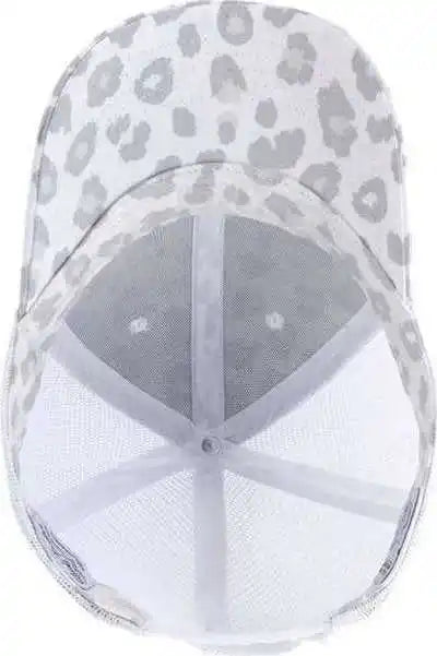 Infinity Her Charlie Women’s Modern Trucker Cap Snow Leopard White Multi Colored / one Size Fits Most