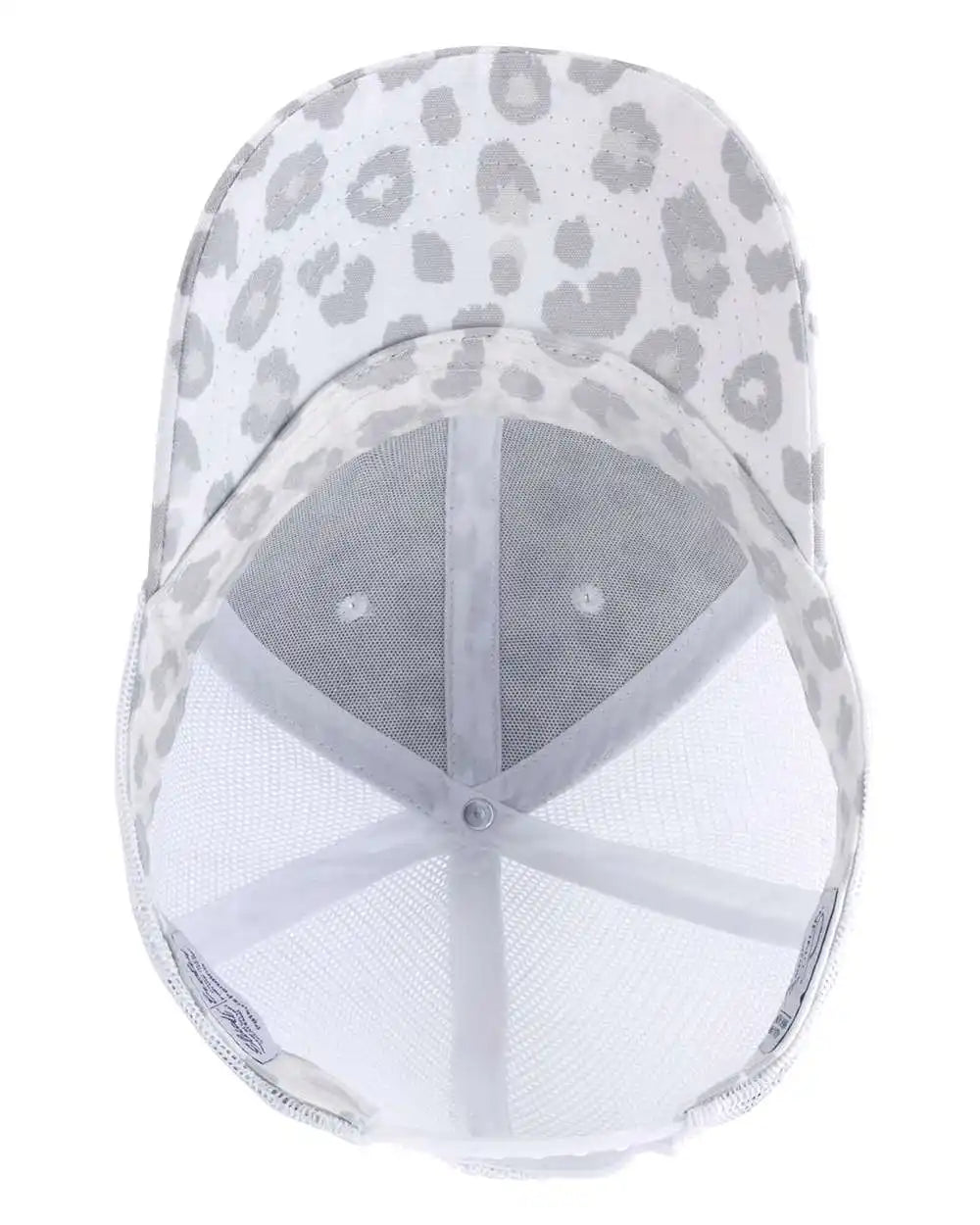 Infinity Her Charlie Women’s Modern Trucker Cap - Snow Leopard White - Leopard/ / Adjustable