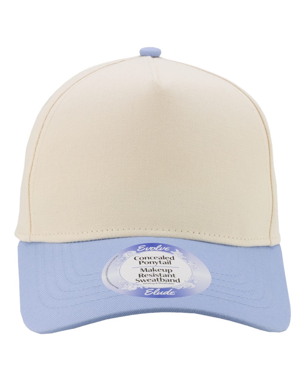 Infinity Her Colbie Women’s Two-tone Five-panel Cap - Ivory Ice Blue Leopard Camo