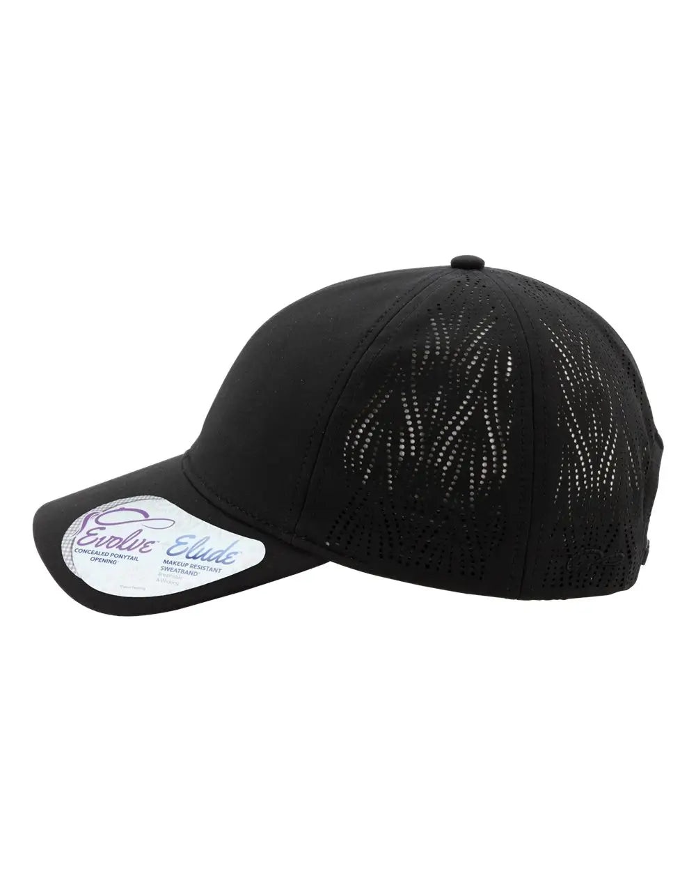 Infinity Her Gaby Women’s Perforated Performance Cap - Black Swirl - one Size Fits Most