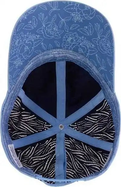 Infinity Her Gaby Women’s Perforated Performance Cap Periwinkle Floral Muit Colored / one Size Fits Most
