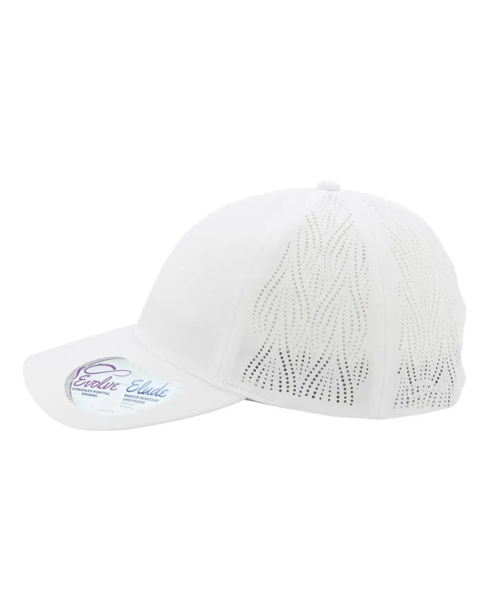 Infinity Her Gaby Women’s Perforated Performance Cap - White Floral - one Size Fits Most