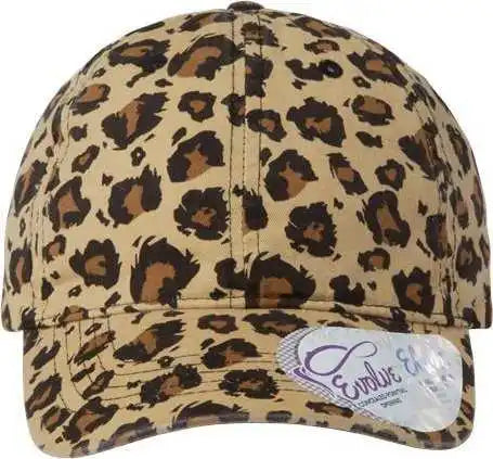 Infinity Her Hattie Women’s Garment-washed Fashion Print Cap - Leopard - Tan Black / one Size Fits Most