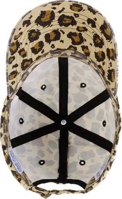 Infinity Her Hattie Women’s Garment-washed Fashion Print Cap - Leopard - Tan Black / one Size Fits Most