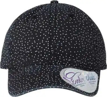 Infinity Her Hattie Women’s Garment-washed Fashion Print Cap - Black White Polka Dots - Multi-colored / one Size Fits