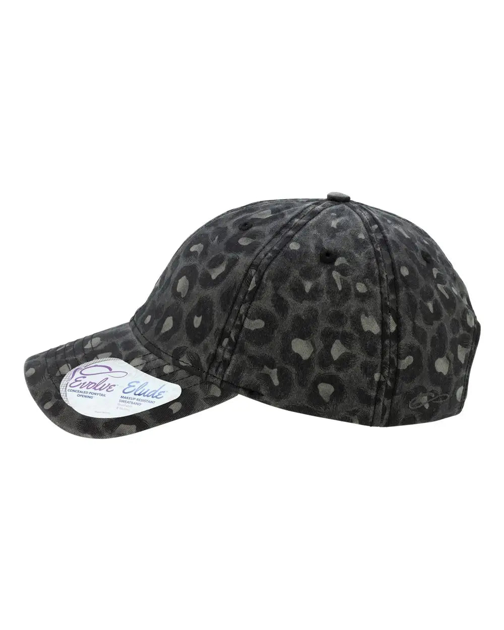 Infinity Her Hattie Women’s Garment-washed Fashion Print Cap - Black Leopard - one Size Fits Most