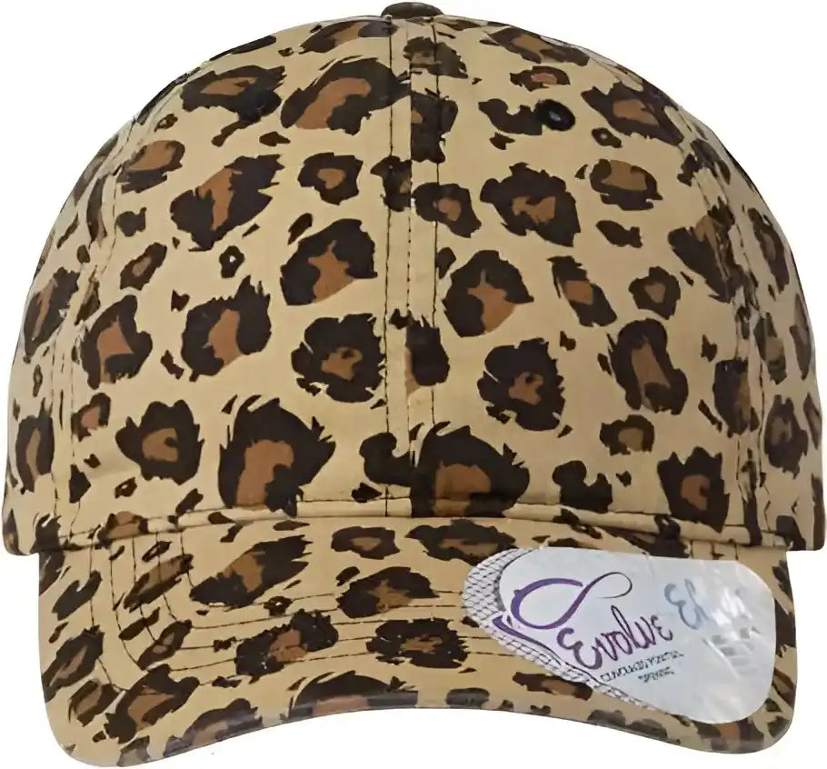 Infinity Her Hattie Women’s Garment Washed Fashion Print Cap Leopard Tan Black / one Size Fits Most