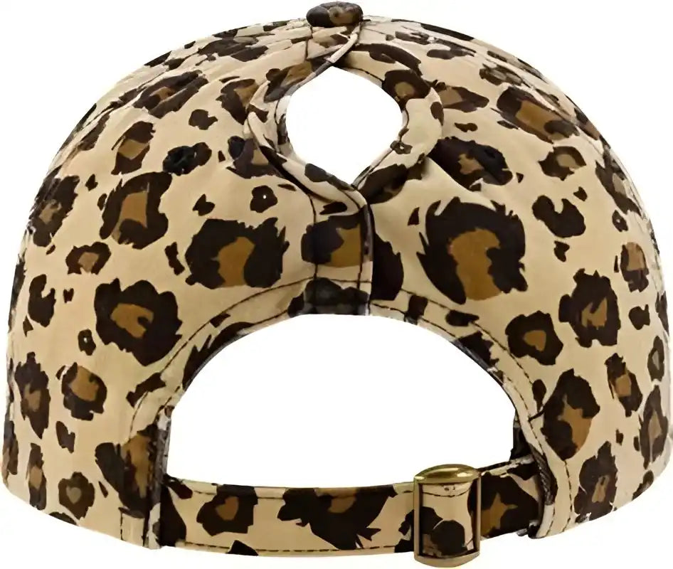 Infinity Her Hattie Women’s Garment-washed Fashion Print Cap - Leopard - Tan Black / one Size Fits Most
