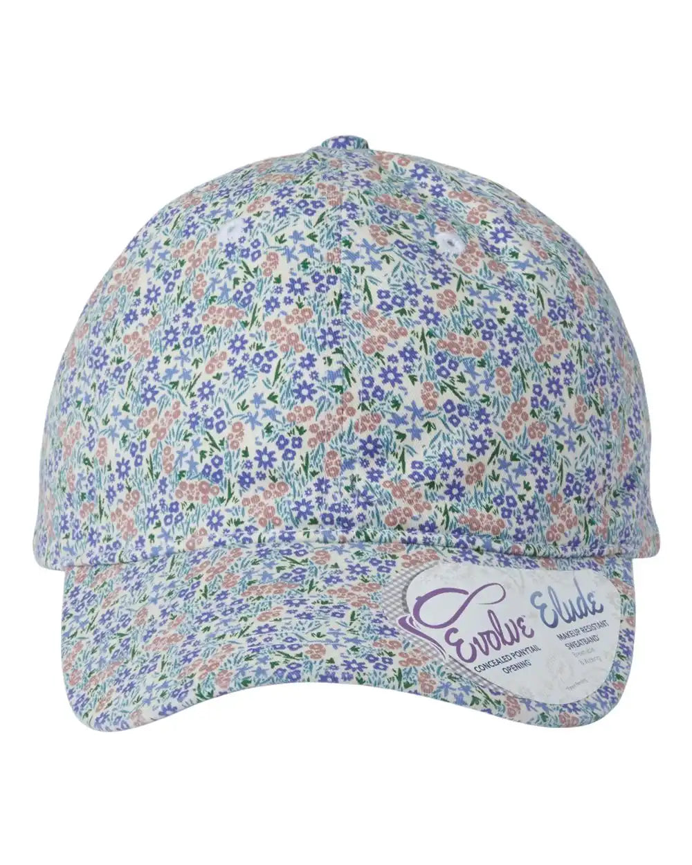 Infinity Her Hattie Women’s Garment-washed Fashion Print Cap - Light Pink Floral - Pink/ / Adjustable