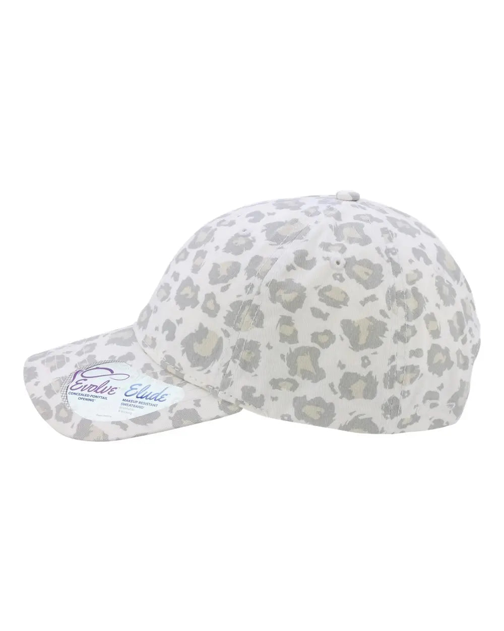 Infinity Her Hattie Women’s Garment-washed Fashion Print Cap - Snow Leopard - Light Gray / one Size Fits Most