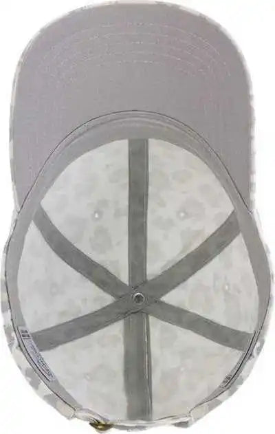 Infinity Her Hattie Women’s Garment-washed Fashion Print Cap - Snow Leopard - Light Gray / one Size Fits Most