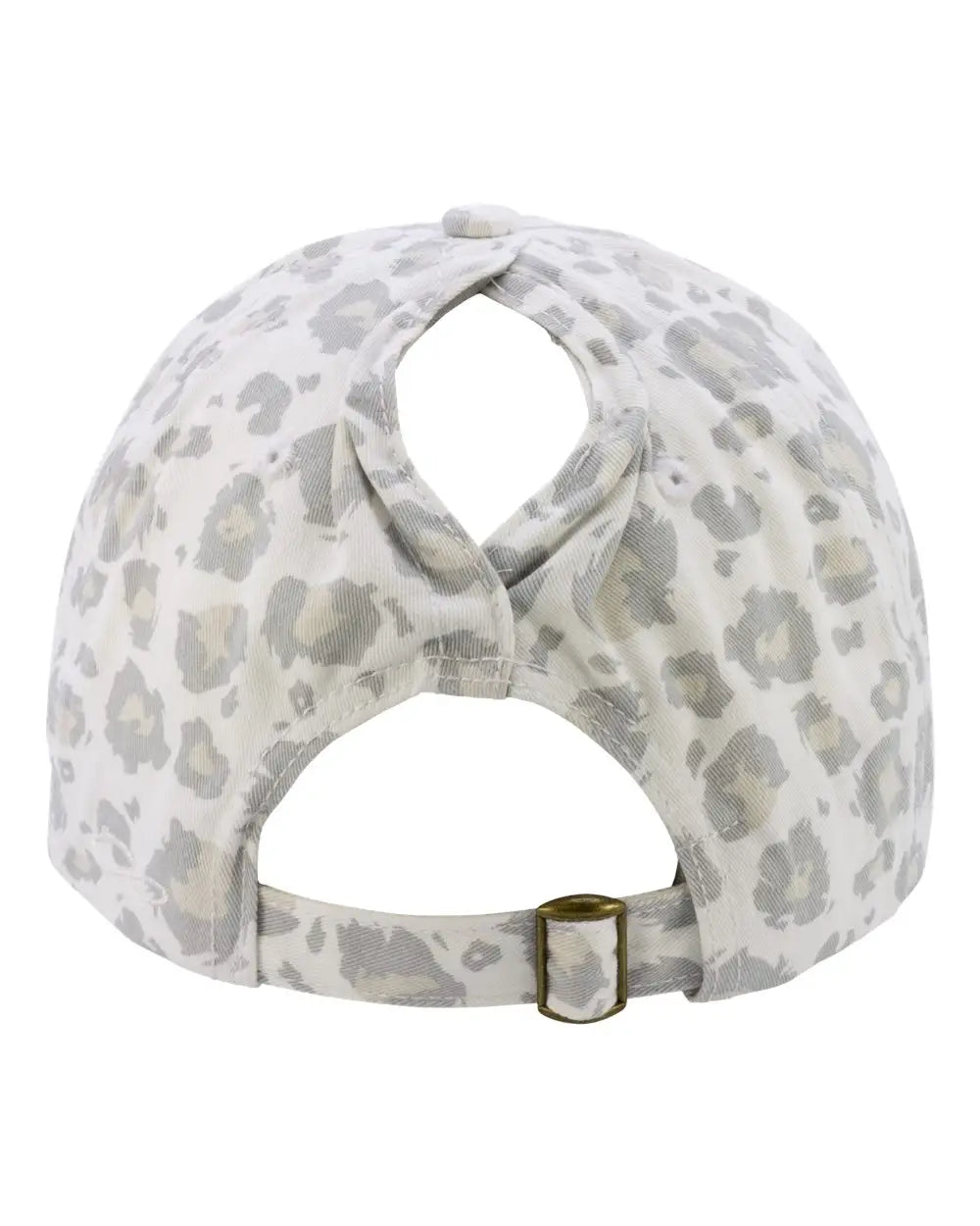 Infinity Her Hattie Women’s Garment-washed Fashion Print Cap - Snow Leopard - Light Gray / one Size Fits Most