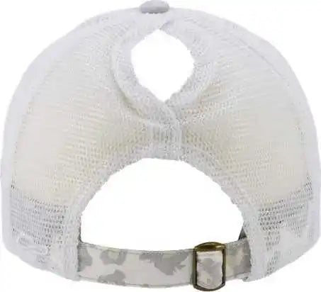 Infinity Her Janet Women’s Printed Visor with Mesh Back Cap - Gray Snow Leopard White - Light / one Size Fits Most
