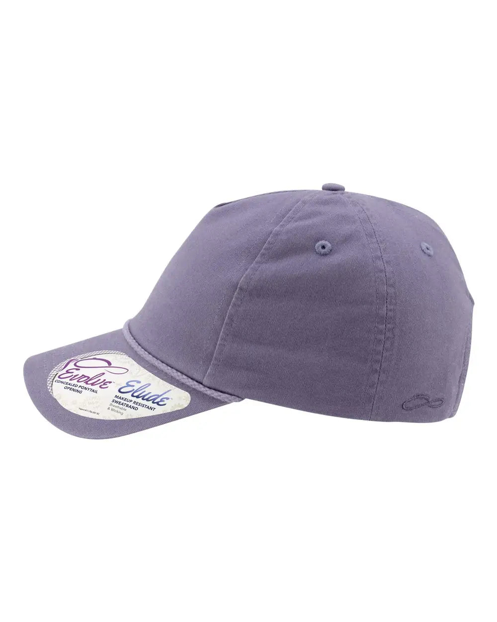 Infinity Her Maya Women’s Washed 5-panel with Rope - Violet Snow Leopard - one Size Fits Most