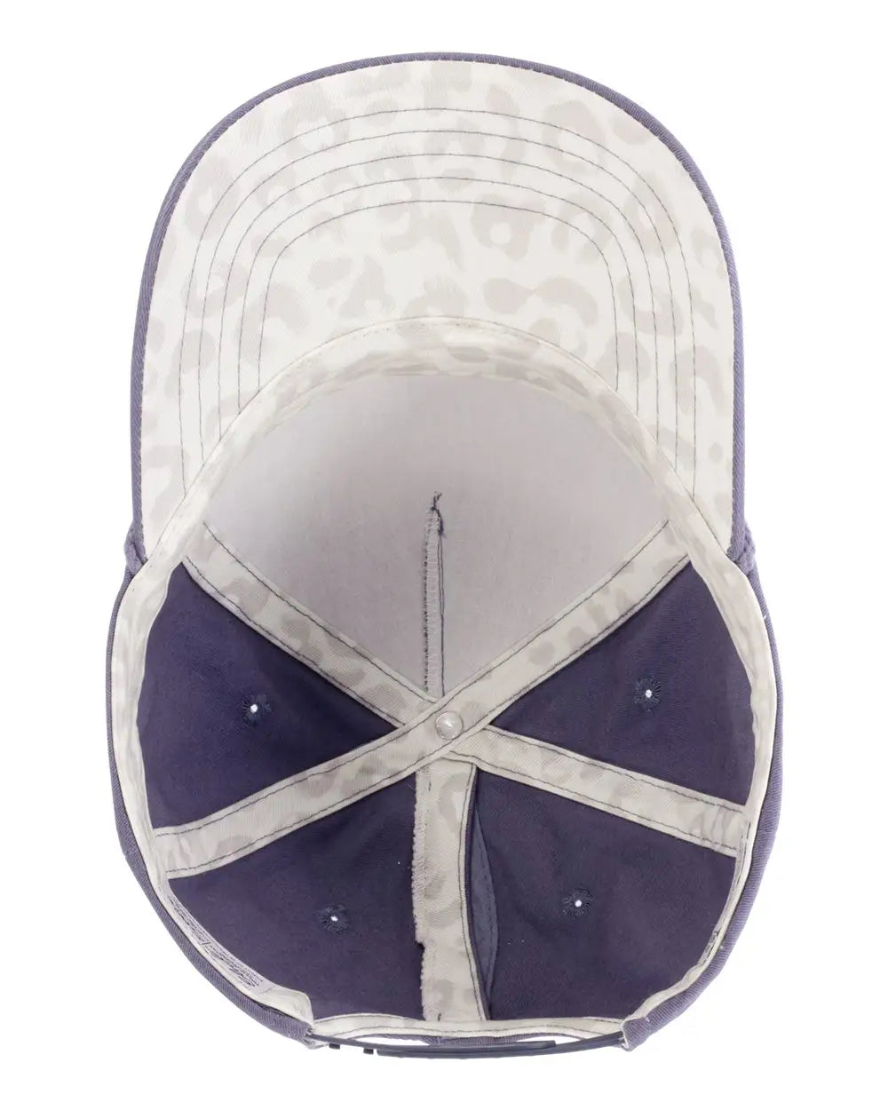 Infinity Her Maya Women’s Washed 5-panel with Rope - Violet Snow Leopard - one Size Fits Most