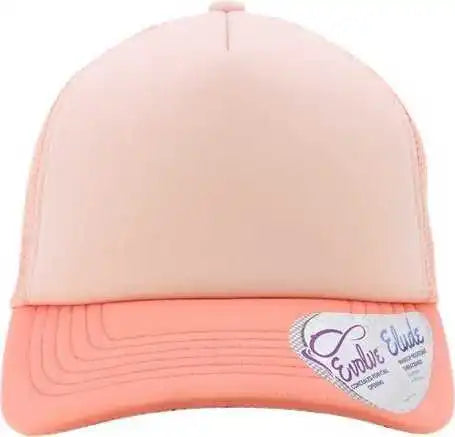 Infinity Her Rosie Women’s Foam Trucker Cap - Dusty Pink Peachy Butterfly - Ivory / one Size Fits Most