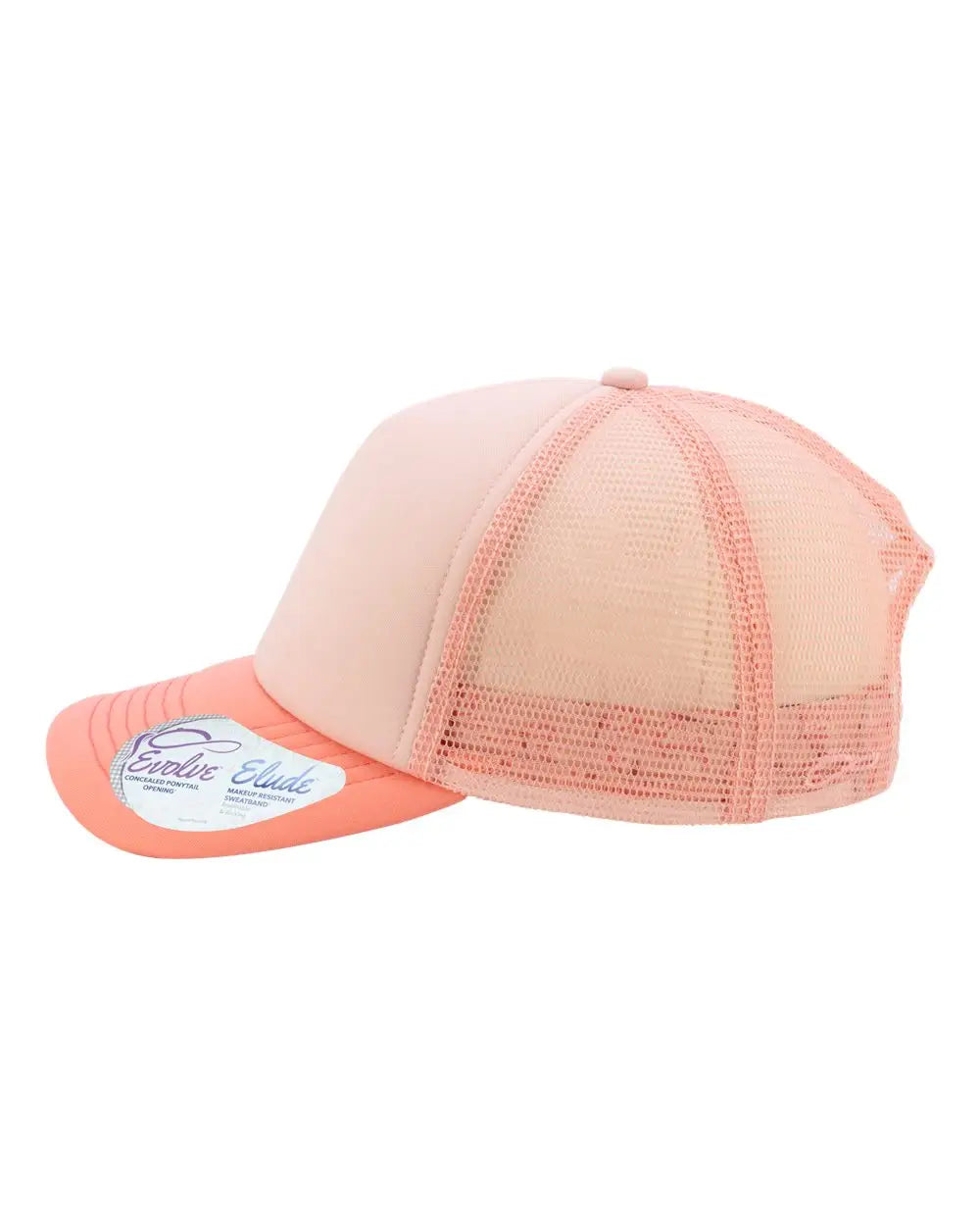 Infinity Her Rosie Women’s Foam Trucker Cap - Dusty Pink Peachy Butterfly - Ivory / one Size Fits Most