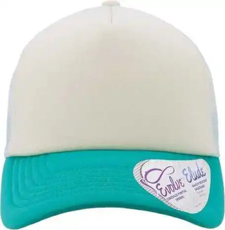 Infinity Her Rosie Women’s Foam Trucker Cap - Ivory Jade White Swirl - Mint / one Size Fits Most