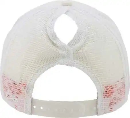Infinity Her Rosie Women’s Foam Trucker Cap Ivory Lavender White Smiley Purple / one Size Fits Most