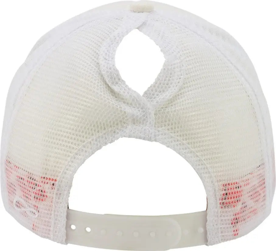 Infinity Her Rosie Women’s Foam Trucker Cap - Ivory Lavender White Smiley - Purple / one Size Fits Most