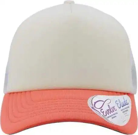 Infinity Her Rosie Women’s Foam Trucker Cap Ivory Sherbert White Floral Coral / one Size Fits Most