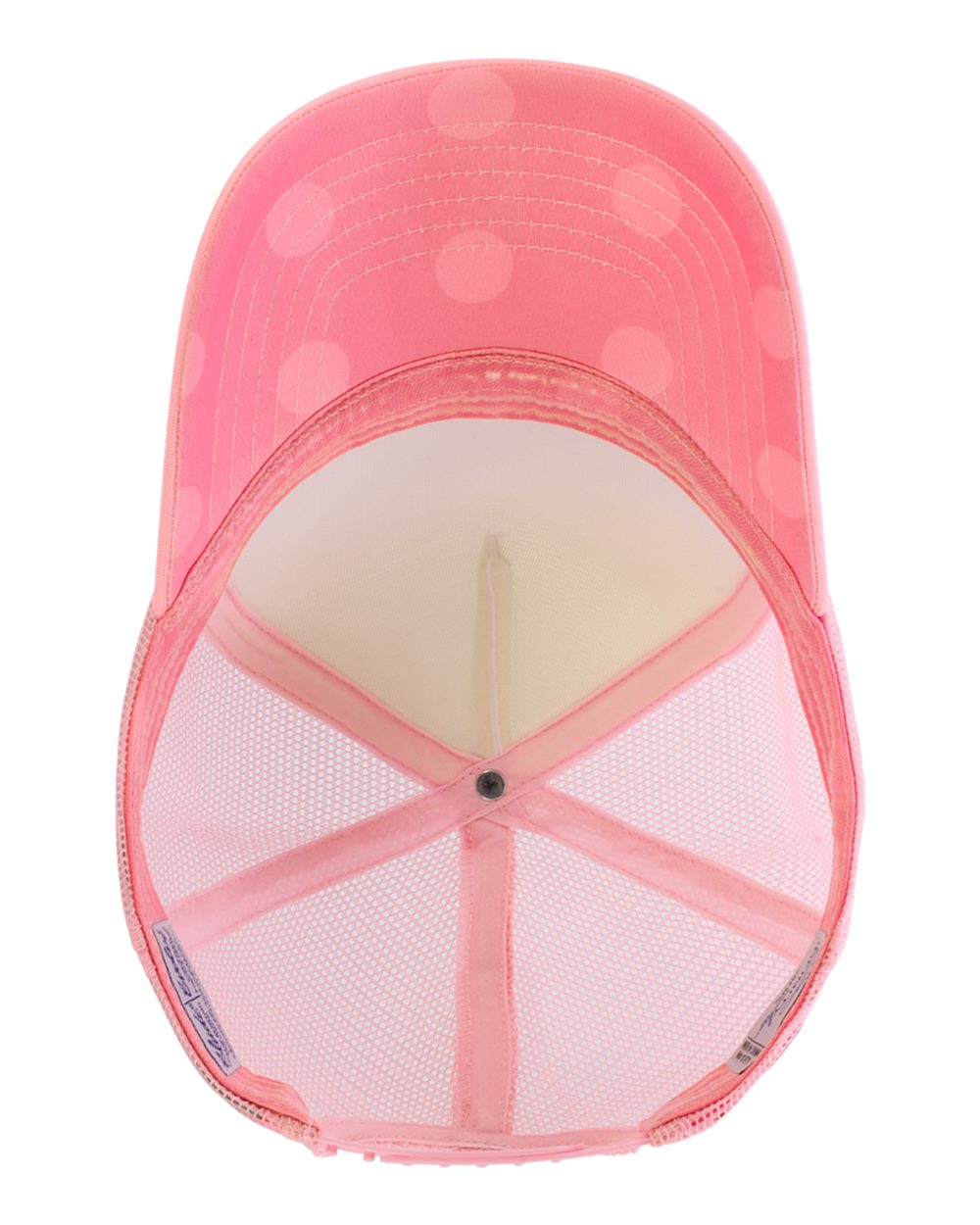 Infinity Her Rosie Women’s Foam Trucker Cap - White Candy Pink Polka Dots