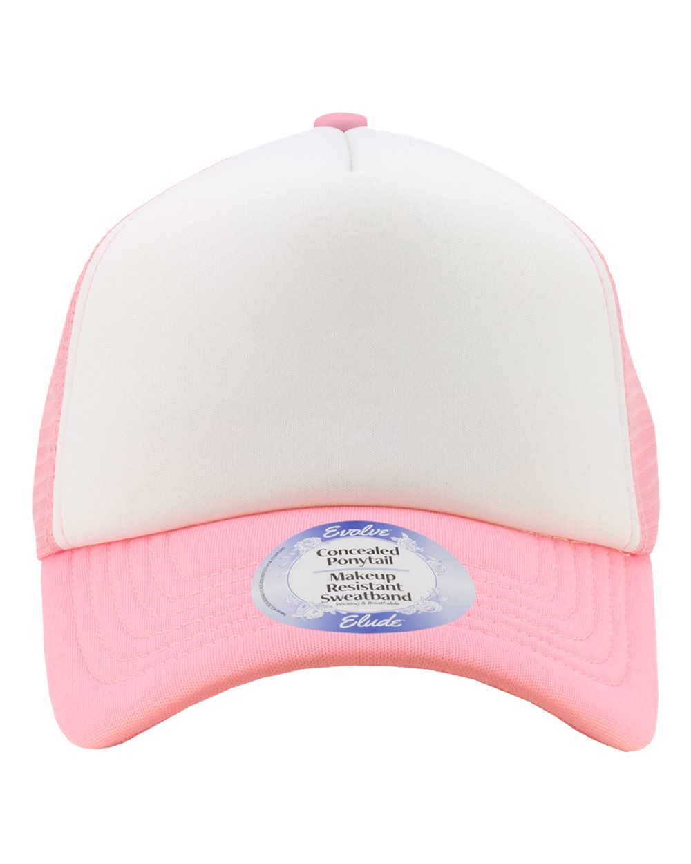 Infinity Her Rosie Women’s Foam Trucker Cap - White Candy Pink Polka Dots