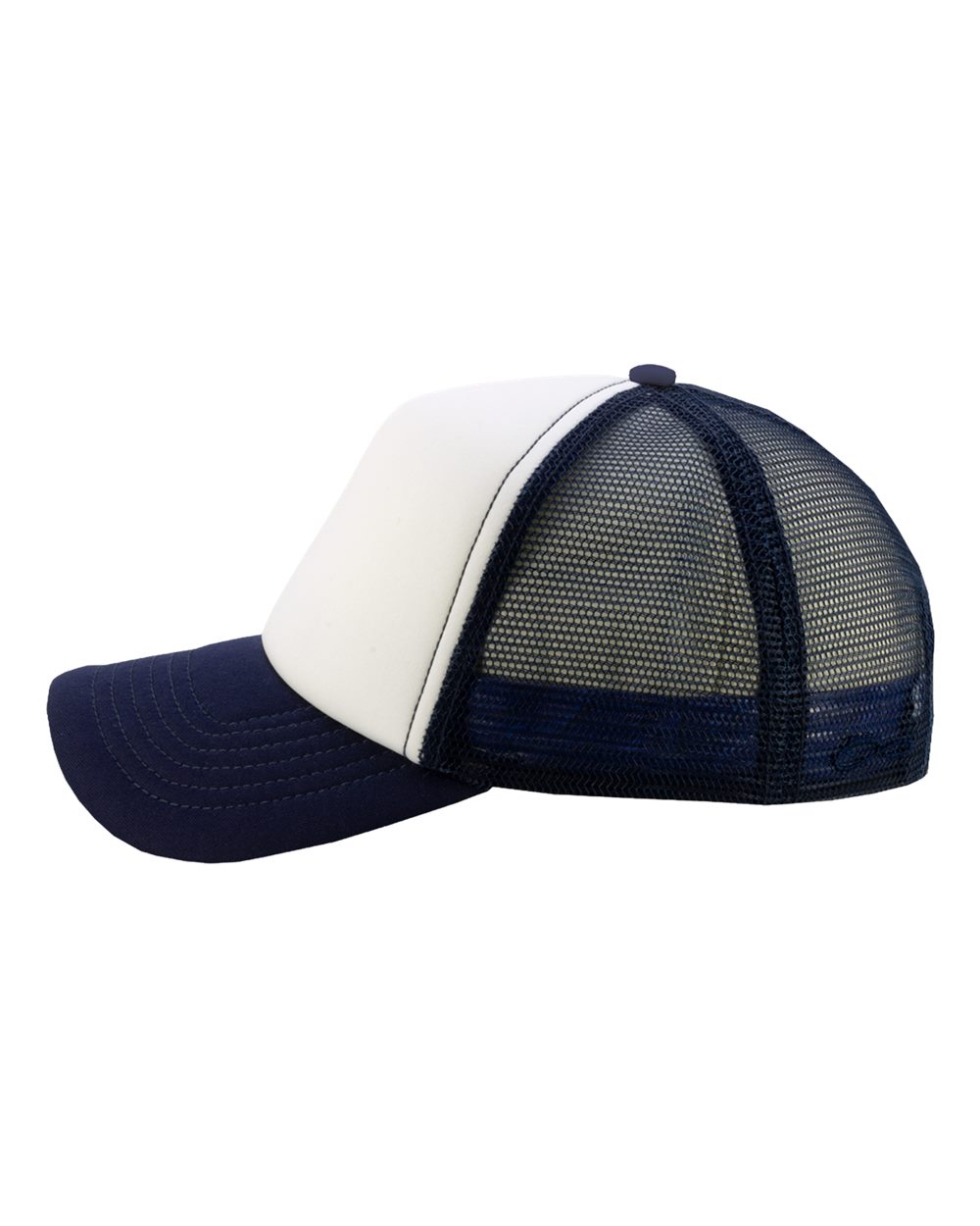 Infinity Her Rosie Women’s Foam Trucker Cap - White Dark Navy Waves
