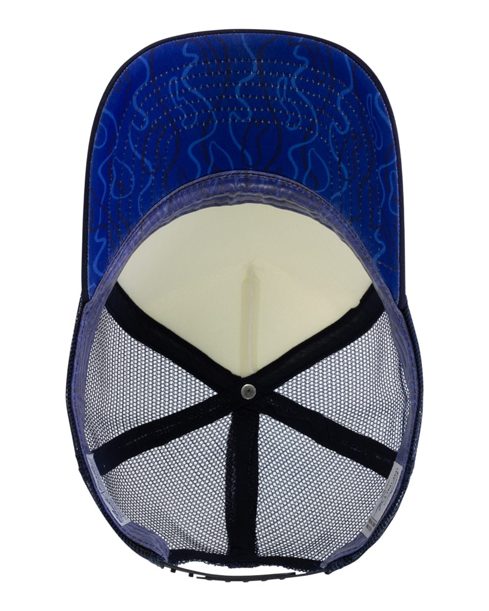Infinity Her Rosie Women’s Foam Trucker Cap - White Dark Navy Waves