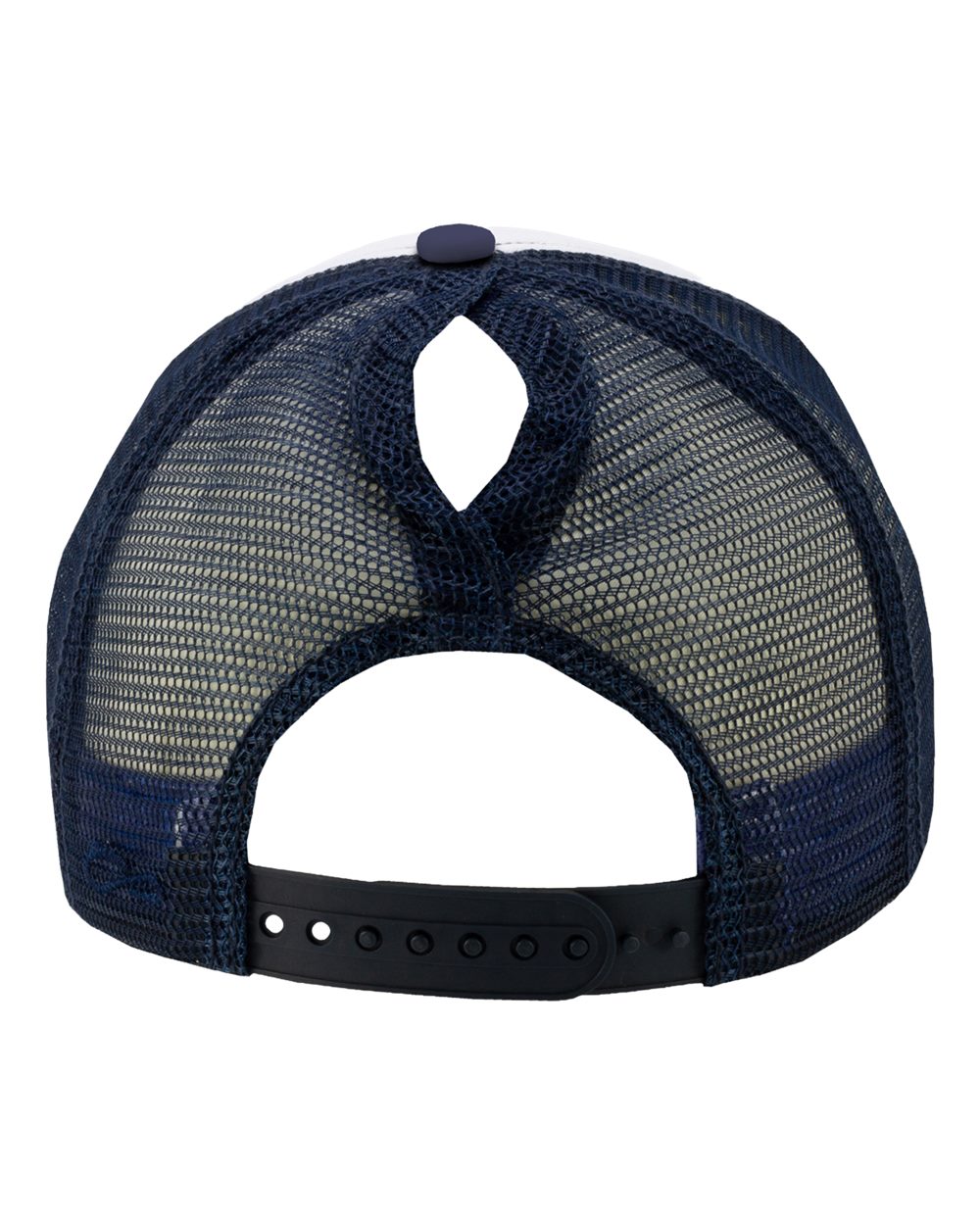Infinity Her Rosie Women’s Foam Trucker Cap - White Dark Navy Waves