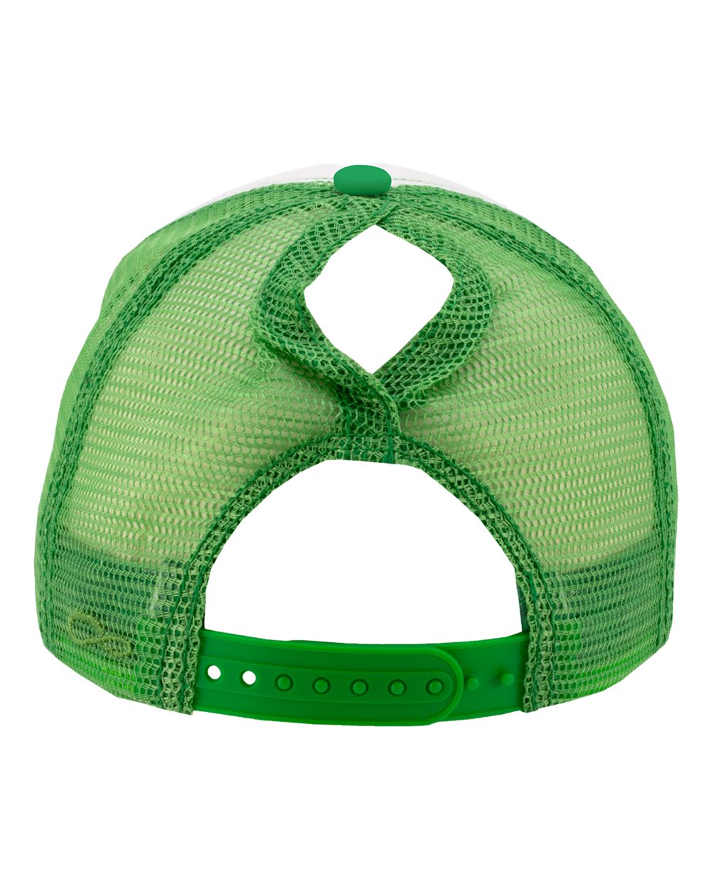 Infinity Her Rosie Women’s Foam Trucker Cap - White Kelly Green Bubbles