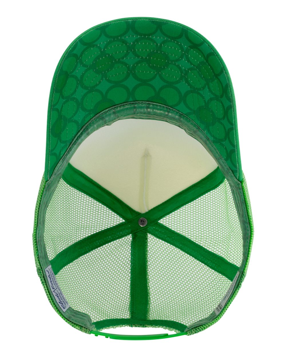 Infinity Her Rosie Women’s Foam Trucker Cap - White Kelly Green Bubbles