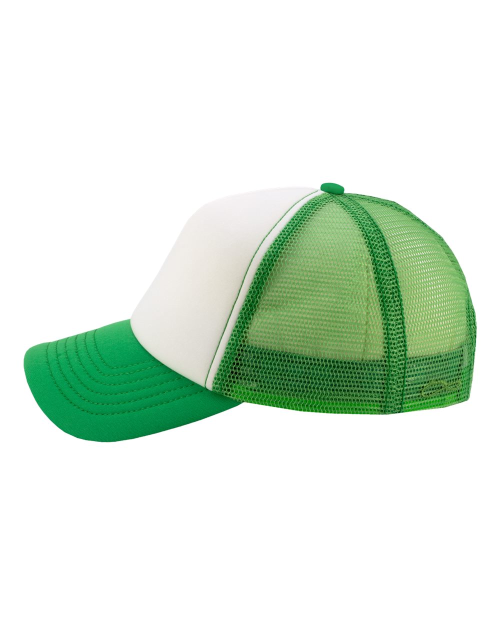 Infinity Her Rosie Women’s Foam Trucker Cap - White Kelly Green Bubbles