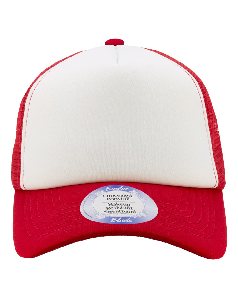 Infinity Her Rosie Women’s Foam Trucker Cap - White Red Stripes