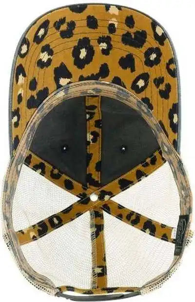 Infinity Her Tess Women’s Washed Mesh Back Cap - Black Leopard - one Size Fits Most