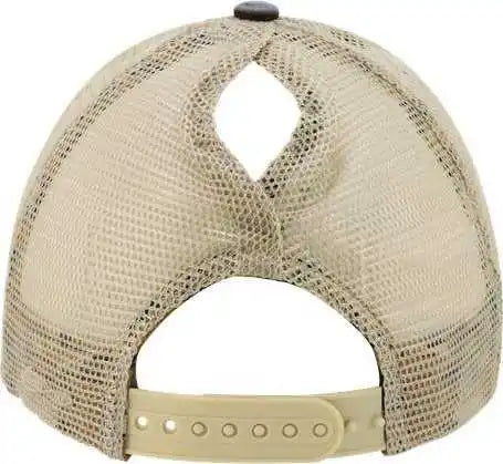 Infinity Her Tess Women’s Washed Mesh Back Cap - Black Leopard - one Size Fits Most