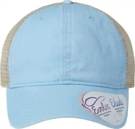 Infinity Her Tess Women’s Washed Mesh Back Cap - Cashmere Blue Floral - Columbia Light Gray / one Size Fits Most