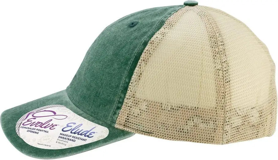 Infinity Her Tess Women’s Washed Mesh-back Cap - Jade Daisy Khaki - Jade/ Daisy/ / one Size Fits Most