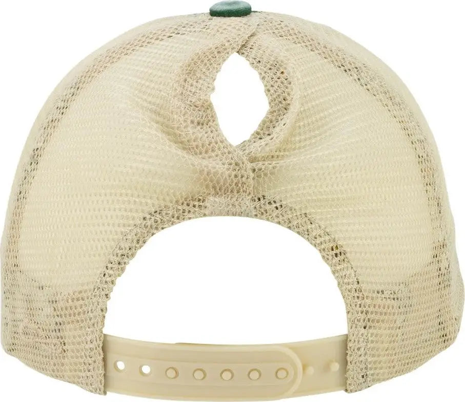 Infinity Her Tess Women’s Washed Mesh-back Cap - Jade Daisy Khaki - Jade/ Daisy/ / one Size Fits Most