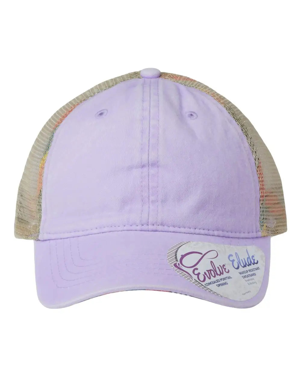 Infinity Her Tess Women’s Washed Mesh-back Cap - Lavender Stripes - Purple / one Size Fits Most