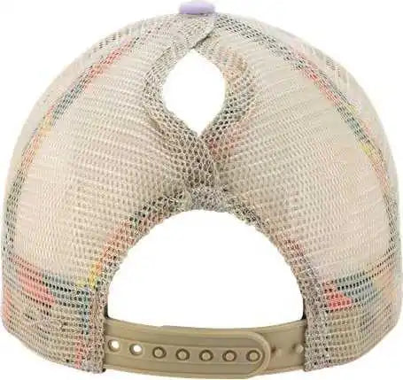 Infinity Her Tess Women’s Washed Mesh Back Cap - Lavender Stripes - Purple / one Size Fits Most