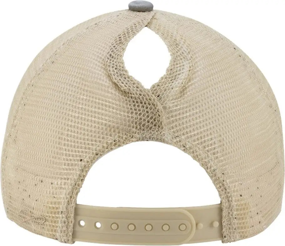 Infinity Her Tess Women’s Washed Mesh-back Cap - Light Grey Polka Dots - Gray / one Size Fits Most